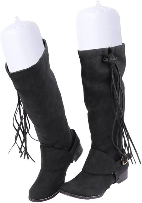 VALICLUD Inflatable Boot Shapers 5 Pairs Pvc Tall Boot Stands 18.9 Inch Trees for Women Shoe Stretchers Support for Home Use