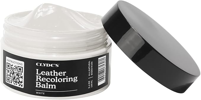 Clyde's™ Recoloring Balm | Non-Toxic Material Dye & Restorer for Furniture, Car Seats, & More | 23 Colors (White, 100ML)