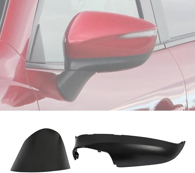 Mirror Lower Cover Trim ＆ Base Kit Left Driver Side Fit for Mazda CX-5 2015 2016 (With Mirror Light Version), Rearview Wing Bottom Cap Lower Holder Frame House ＆ Triangle Base Assembly