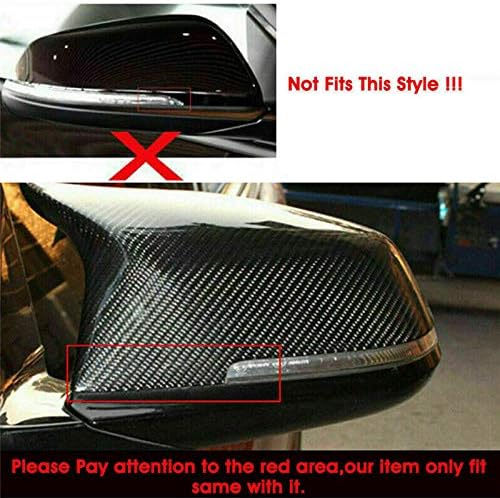 sportuli Carbon Fiber Rearview Mirror Cover Cap Compatible with BMW 228i 435i 116i 118i 120i 125i 130i 218i 220i 320i 328i 330i 335i 420i 428i 435i F21 F30 F31 F32 F33 F36
