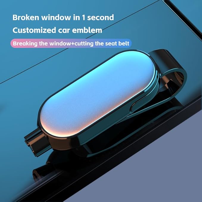 2PCS Car Safety Emergency Tool, 2-in-1 Window Breaker and Seatbelt Cutter, Car Glass Breaker, Car Escape Tool