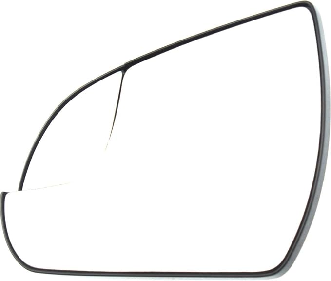 For Hyundai Elantra 2017 2018 Mirror Glass Driver Side | Non-Heated | Flat Type | w/Backing Plate & Blind Spot Glass | Replacement For 87611F3050, 87621F2050