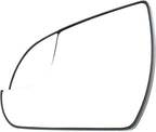 For Hyundai Elantra 2017 2018 Mirror Glass Driver Side | Non-Heated | Flat Type | w/Backing Plate & Blind Spot Glass | Replacement For 87611F3050, 87621F2050