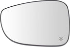 TRQ Driver Side Mirror Glass Heated For Factory Equipped & Aftermarket Mirrors Compatible with 2017-2022 Chrysler Pacifica Va