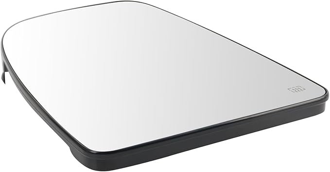 TRQ Driver Side Upper Mirror Glass Heated Clear Compatible with 2014-2023 Ram ProMaster 1500 2500 3500 CH1324195