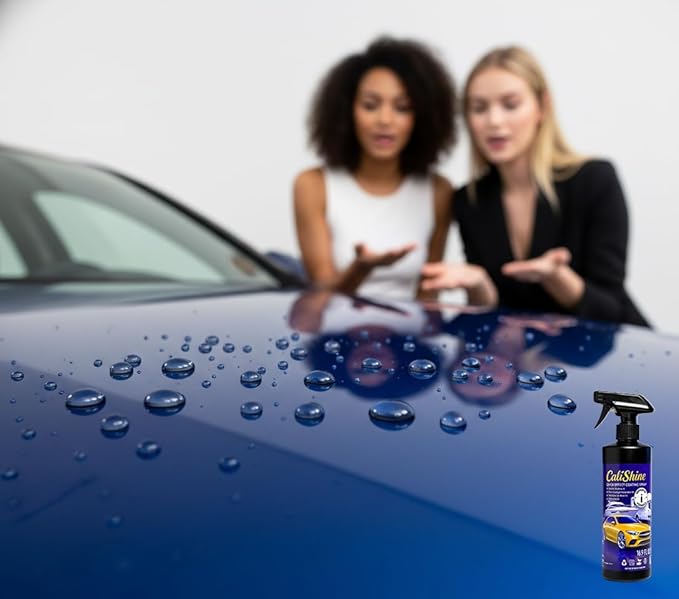 CaliShine Quick Effect Coating Spray - 16.9 fl oz Waterless Ceramic Car Wax Coat - Detail Polish & Cleaner for Cars Boat Body