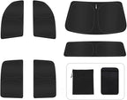6PCS Window Shades for Dodge RAM 1500 2019-2025 Accessories – Full Coverage Sun Shade for Side Windows, Rear Triangular & Windshield – UV Protection & Privacy for Camping, Napping, Relaxing