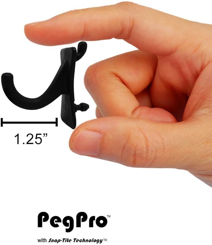 PegPro® J Hooks Kit for Standard “Wood Fiber” pegboard – Durable Plastic Pegboard Hooks - for Garage, Kitchen, Craft Room, an