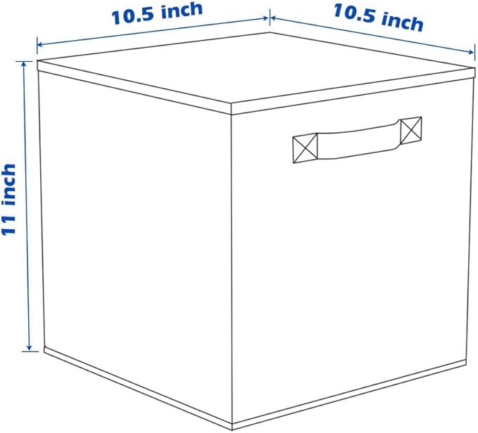 ShellKingdom Storage Bins, Foldable Fabric Storage Cubes And Cloth Storage Organizer Drawer For Closet And Toys Storage, 6 Pa