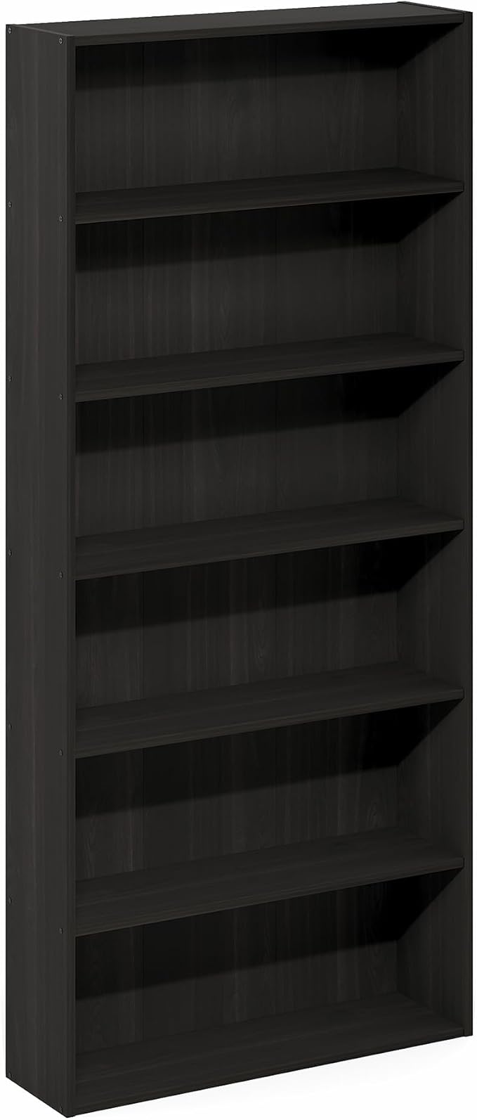 Furinno Basic Book Shelf, 6-Tier Bookcase with Open Shelf, Bookshelf, Cube Storage Organizer, 7 x 24 x 53, for Living Room, B