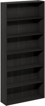 Furinno Basic Book Shelf, 6-Tier Bookcase with Open Shelf, Bookshelf, Cube Storage Organizer, 7 x 24 x 53, for Living Room, B