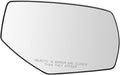 TRQ Exterior Side View Mirror Glass Assembly Heated Spotter RH Passenger Side for Chevrolet Silverado 1500 GMC Sierra 1500