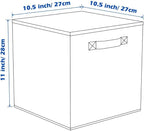 ShellKingdom Storage Bins, Foldable Fabric Storage Cubes And Cloth Organizer Drawer For Closet And Toys, 2 Pack (Lavender)