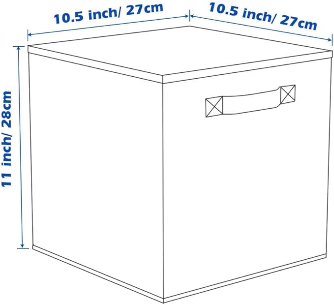 ShellKingdom Storage Bins, Foldable Fabric Storage Cubes And Cloth Organizer Drawer For Closet And Toys, 2 Pack (Lavender)