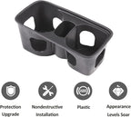 Black Center Console Cup Holder Compatible with Land Rover Defender 90 110 130 2020-2024 Car Cup Holder Expander Storage Box，
