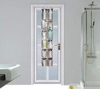 MISSLO Heavy Duty Organizer for Narrow Door with 12 Mesh Pockets (Brown)