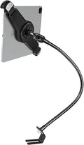 woleyi Gooseneck Car/Truck Seat Rail Large Tablet Mount, Heavy Duty Long Arm Tablet Holder for Car, Vehicle Floor Bolt Compatible with iPad Pro 13/Air, Galaxy Tabs, Surface Pro/Go, 9.5-14.5" Tablets