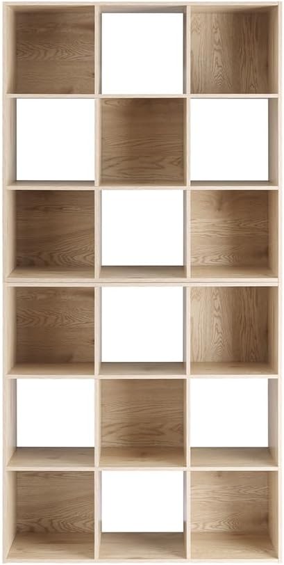 Whitmor 9 Cube Storage Organizer, Open Storage Display Bookshelf, Storage Cabinet for Living Room, Bedroom, Home, Office, Whi
