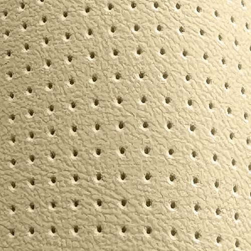 PINCTROT D Shaped Nappa Leather Steering Wheel Cover, Slim Fit No Bulk Design, One Piece Leather with Breathable Perforation,