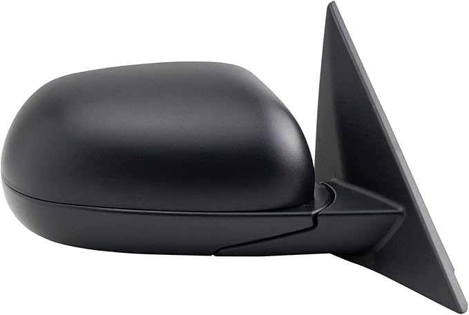 TRQ Driver & Passenger Side Power Mirror Set Textured Black Manual Fold Without Heat or Blind Spot Fits 2020-2021 Kia Soul KI