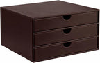 UnionBasic Document Organizer, 3-Drawer File Cabinet Document Storage Box, Office Desktop Filing Organizer, Port Royale