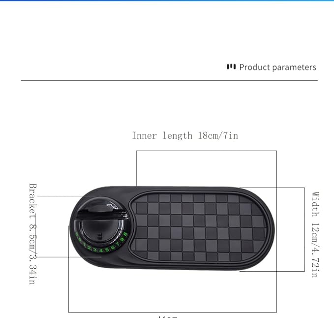 Multifunctional Car Anti-Slip Mat Mobile Phone Holder for Dashboard - Non-Slip Sticky Mount Stand for Car, Adjustable and Sec