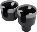 Car Double Cup Holder Expander, 2 in 1 Multifunctional Vehicle Cup Holder Adapter with Adjustable Base, Auto Drink Bottles Ex