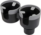 Car Double Cup Holder Expander, 2 in 1 Multifunctional Vehicle Cup Holder Adapter with Adjustable Base, Auto Drink Bottles Ex