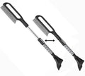 34.5" Snow Brush & Ice Scrapers for Car Windshield with Foam Grip for Cars Extendable, SUV, Trucks - Detachable Сar Scraper - No Scratch - Heavy Duty Handle, Snow Broom, Remover, Easy Scraper, Gray