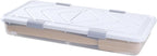 VEVOR Under Bed Storage with Wheels, 31.7 x 15.6 x 6.9 inch Underbed Containers, Underbed Shoes Organizer with Lid & Gray Lat