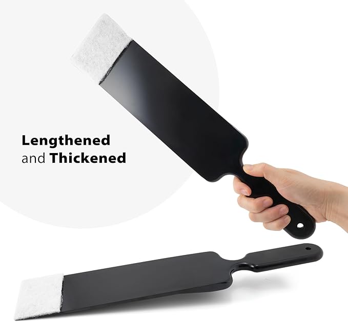 NEWISHTOOL Long Reach Auto Bulldozer Squeegee, 3PCS Bulldozer Tint Tool Squeegee and 10PCS Scrub Pads Mini Paddle Scrubber Squeegee for Window Tint Film Installing Vehicle Rear Window Glass Cleaning