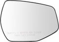 TRQ Passenger Side Mirror Glass Heated Convex Snap On Compatible with 2023 Kia Sportage LX Hybrid LX KI1325131