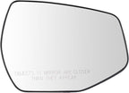 TRQ Passenger Side Mirror Glass Heated Convex Snap On Compatible with 2023 Kia Sportage LX Hybrid LX KI1325131