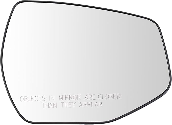 TRQ Passenger Side Mirror Glass Heated Convex Snap On Compatible with 2023 Kia Sportage LX Hybrid LX KI1325131