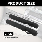 2PCS Car Seat Gap Filler with Retaining Ring Design,Soft Car Gap Fillers Between Seats Avoids Items Falling Out of Gaps,Upgraded Cars Gaps Seat Filler Hard to Shift
