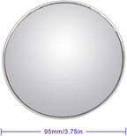 2Pcs 3 Inch Non-Adjustable Large Stick-On Convex Blind Spot Mirror, HD Glass Big Round Rear View, Strong Adhesive for Car, Van, SUV and Trucks (3"(75mm), Frameless)