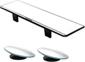 Kitbest Rear View Mirror, Interior Clip On Panoramic Rearview Mirror to Reduce Blind Spot Effectively – Universal Wide Angle Car Mirror – Flat – For Cars, SUV, Trucks (Bonus 2 PCS Blind Spot Mirrors)