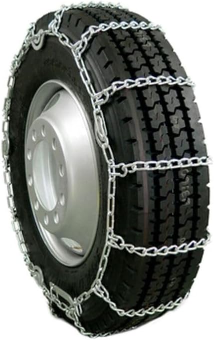 Mytee Products Truck Tire Chain Kit – (Set of 2) CAM Square Link Snow Tire Chain for 24.5" Tires, 14" Tire Chain Wrench (1Pc)