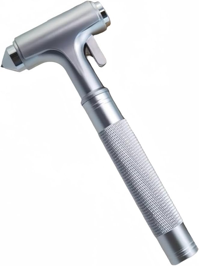 3-in-1 Car Safety Hammer - Belt Cutter, Glass Breaker and Hammering Function - Emergency Escape Tool