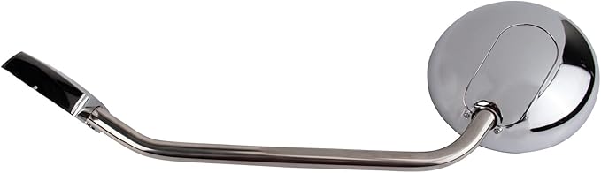 TRQ Driver Passenger Side Hood Mounted Mirror Manual Chrome Housing Compatible with 2013-2025 Kenworth T680