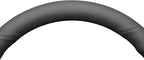 MEWANT Hand Stitched Matte Carbon Real Leather Steering Wheel Cover Wrap for Tesla Model 3 Highland 2023 2024 2025 Steering Wheel Accessories Black Thread