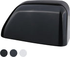 Black Paintable Tow Mirror Cover Cap | For 2017-2024 F250 F350 F450 F550 Super Duty Side by Side Accessories | RH Right Passenger Side Exterior Plastic Rearview Top Half Door Mirror