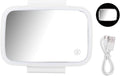 LED Sun Visor Mirror,Car Sun Visor Vanity Mirror,Built in Surround LED Lights with Touch Screen, with Retractable Back Clip for Universal Sun Visor