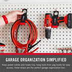 VELCRO Brand Easy Hang Extension Cord Holder Organizer Variety Pack | Holds 60-100lbs, Heavy Duty Straps Fit Easily on Hooks 