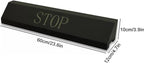 Aluminum Alloy Parking Stopper for Garage, Triangle Garage Parking Assistance, Car Stoppers for Garage, 1 Piece, for Car, SUV(Black,60cmx12cm/23.6inx4.7in)
