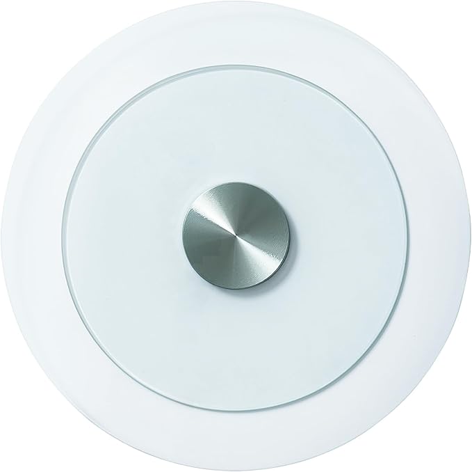 VEVOR 20 in Glass Lazy Susan Turntable, 360° Rotation Round Clear Tabletop Rotating Tray, Tempered Glass Dining Table Centerp