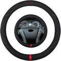 Suede Steering Wheel Cover,Compatible with Infiniti 2013 QX20 Leather Sport Non-Slip Wheel Cover Car Interior Accessories 15 inch for Man and Women