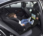 Lulyboo Car Seat Protector & Organizer for Baby & Toddler - Back Seat Storage, Kick Mat with Tablet Holder, Toys & Essentials, Fits All Vehicles, Durable Nylon, Black
