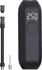 CYCPLUS Electric Air Compressor Portable Bicycle Pump Car Tire Inflator, Max 150 PSI, Auto Shut-Off Air Pump with Presta and Schrader Valves for All Bicycles Motorcycles and Cars