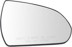 TRQ Passenger Side Mirror Glass Heated Convex For Factory Equipped & Aftermarket Mirrors Compatible with 17-20 Hyundai Elantr
